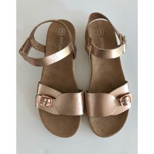 Girls Bronze Metallic Sandal